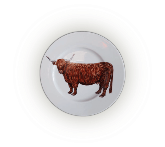 Assiette Beef vache, restaurant concept viande Geneve