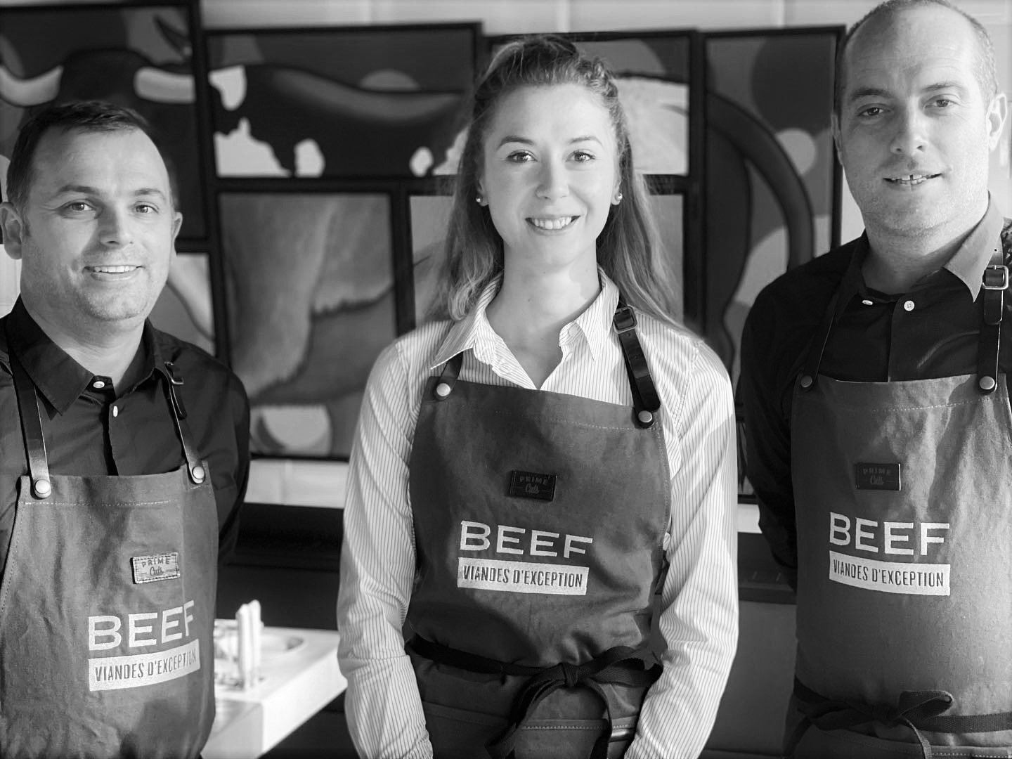 Photo équipe Beef restaurant concept viande.