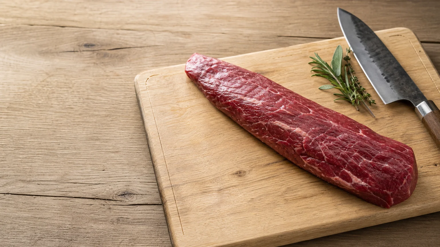 Aiguillette de bœuf entière prête à être cuisinée