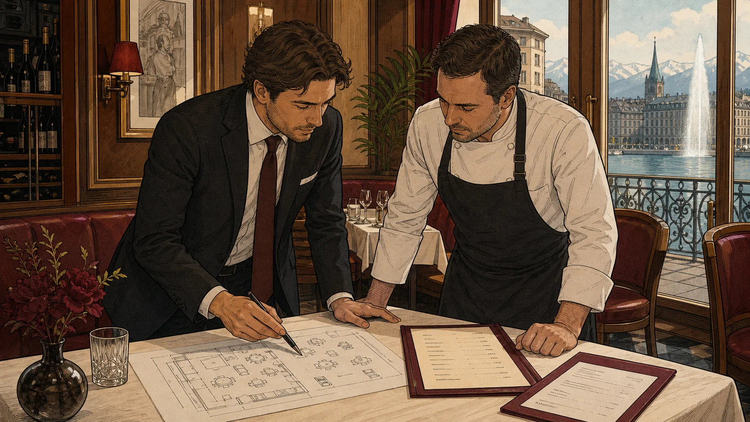 Préparation d’un devis pour une privatisation de restaurant à Genève